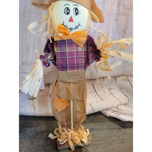 Happy fall scarecrow figure Decor Harvest Halloween - Picture 3 of 7